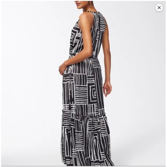 Chico’s “El Rio” Halter Abstract Print Maxi Dress – NWOT – Size 3 (fits like 1x) - Picture 2 of 6